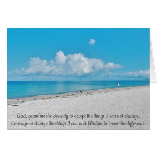 Serenity Prayer Beachscape (Voorkant Horizontaal)