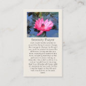 Serenity Prayer beroemd gemaakt door Purples Blues Visitekaartje (Voorkant)