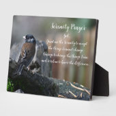 Serenity Prayer Bird op Branch Photo Fotoplaat (Zijkant)