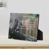 Serenity Prayer Bird op Branch Photo Fotoplaat