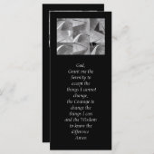 Serenity Prayer Black en White Geometric Design (Voorkant / Achterkant)
