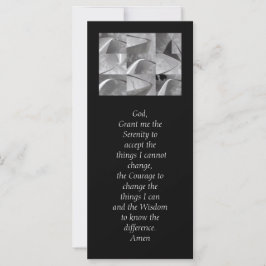 Serenity Prayer Black en White Geometric Design