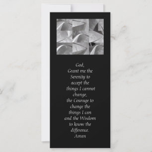 Serenity Prayer Black en White Geometric Design