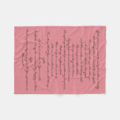 Serenity Prayer Blanket Fleece Deken (Voorkant (Horizontaal))