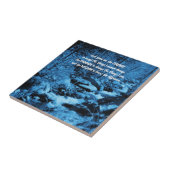 Serenity Prayer Blue Flowing Brook Inspirational  Tegeltje (Zijkant)