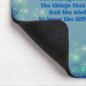 Serenity Prayer Blue Hearts Inspirerend Muismat (Hoek)