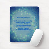 Serenity Prayer Blue Hearts Inspirerend Muismat (Met muis)