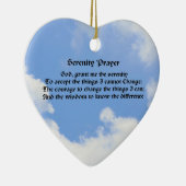 Serenity Prayer Blue Sky Inspirerend Keramisch Ornament (Rechts)