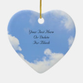 Serenity Prayer Blue Sky Inspirerend Keramisch Ornament (Achterkant)