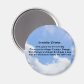 Serenity Prayer Blue Sky Inspirerend magneet (Voorkant / Achterkant)