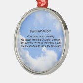 Serenity Prayer Blue Sky Inspirerend Metalen Ornament (Links)
