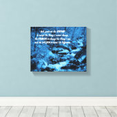 Serenity Prayer Blue stromend Brook Inspirerend Canvas Afdruk (Insitu (Houten vloer))