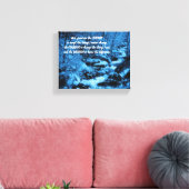 Serenity Prayer Blue stromend Brook Inspirerend Canvas Afdruk (Insitu (Woonkamer))