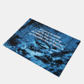 Serenity Prayer Blue stromend Brook Inspirerend Deurmat (Schuin)