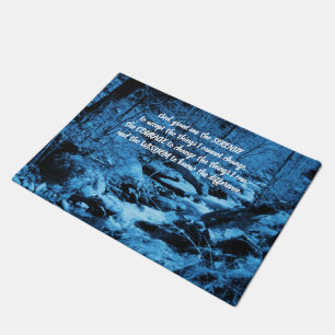 Serenity Prayer Blue stromend Brook Inspirerend   Deurmat
