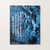 Serenity Prayer Blue stromend Brook Inspirerend Legpuzzel (Verticaal)