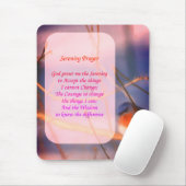 Serenity Prayer Bluebird Inspirerend Muismat (Met muis)