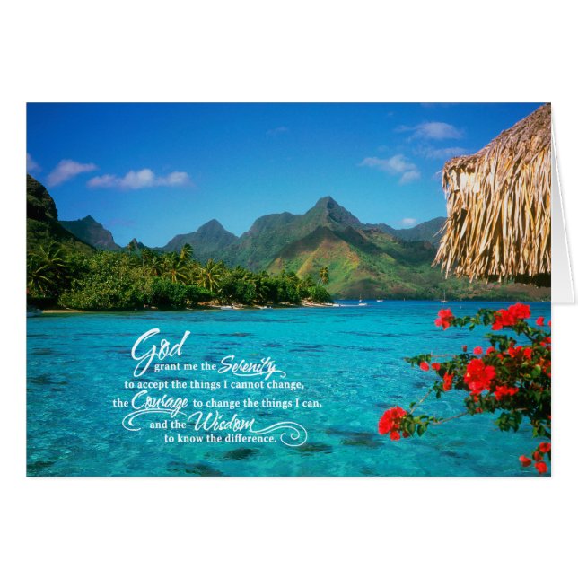 Serenity Prayer & Bora Bora (Voorkant Horizontaal)