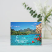 Serenity Prayer & Bora Bora Briefkaart (Staand voorkant)