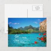 Serenity Prayer & Bora Bora Briefkaart (Voorkant / Achterkant)