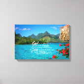 Serenity Prayer & Bora Bora Canvas Afdruk (Voorkant)