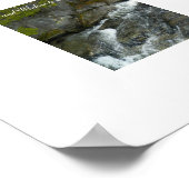 Serenity Prayer Bos Waterval Fotografisch Poster (Hoek)