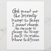 Serenity Prayer - Bounce Calligraphy Script Modern (Voorkant)