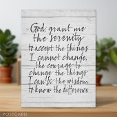 Serenity Prayer - Bounce Calligraphy Script Modern Briefkaart