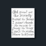 Serenity Prayer - Bounce Calligraphy Script Modern Canvas Afdruk<br><div class="desc">Een rustige,  maar stedelijke zoektocht naar een studie die je leven kan veranderen.</div>