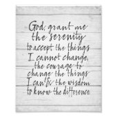 Serenity Prayer - Bounce Calligraphy Script Modern Foto Afdruk (Voorkant)