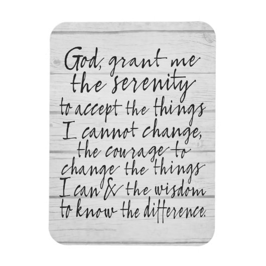 Serenity Prayer - Bounce Calligraphy Script Modern Magneet (Verticaal)