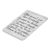 Serenity Prayer - Bounce Calligraphy Script Modern Magneet (Linkerzijde)