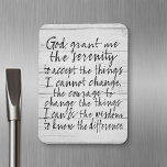 Serenity Prayer - Bounce Calligraphy Script Modern Magneet<br><div class="desc">Een rustige,  maar stedelijke zoektocht naar een studie die je leven kan veranderen.</div>