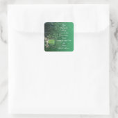 Serenity Prayer Bridge Vierkante Sticker (Tas)