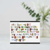 Serenity Prayer Briefkaart (Staand voorkant)