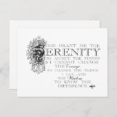 Serenity Prayer Briefkaart (Voorkant / Achterkant)