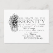 Serenity Prayer Briefkaart (Voorkant)