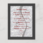 Serenity Prayer Briefkaart (Voorkant)