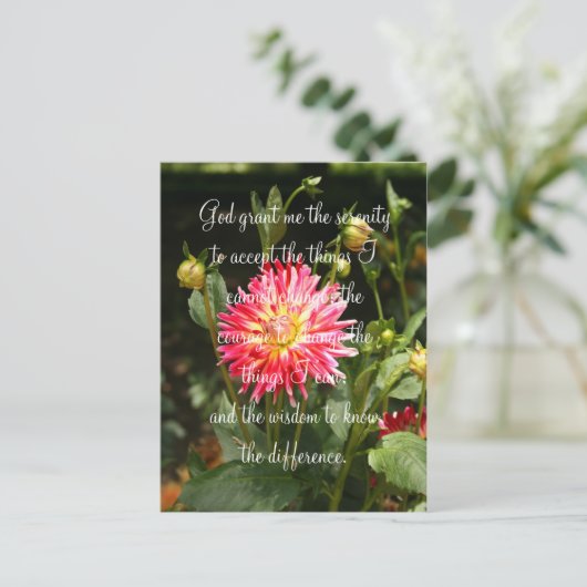 Serenity Prayer Briefkaart (Staand voorkant)