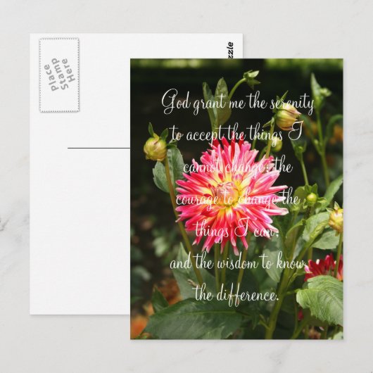 Serenity Prayer Briefkaart (Voorkant / Achterkant)