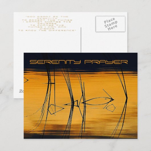 Serenity Prayer Briefkaart (Voorkant / Achterkant)