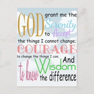 Serenity Prayer Briefkaart