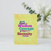 Serenity Prayer briefkaart (Staand voorkant)