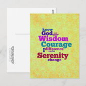 Serenity Prayer briefkaart (Voorkant / Achterkant)