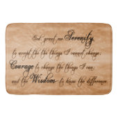 Serenity Prayer, bruin-grote badmat (Voorkant)