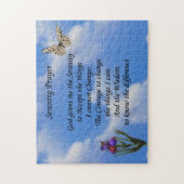 Serenity Prayer Butterfly Flower Inspirerend Legpuzzel (Verticaal)