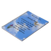 Serenity Prayer Butterfly Flower Inspirerend Notitieboek (Linkerzijde)