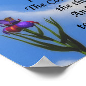 Serenity Prayer Butterfly Flower Inspirerend Poster (Hoek)