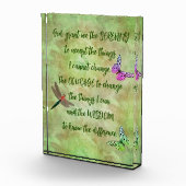 Serenity Prayer Butterfly Inspirerend Fotoblokken (Rechts)