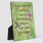 Serenity Prayer Butterfly Inspirerend Fotoplaat (Zijkant)